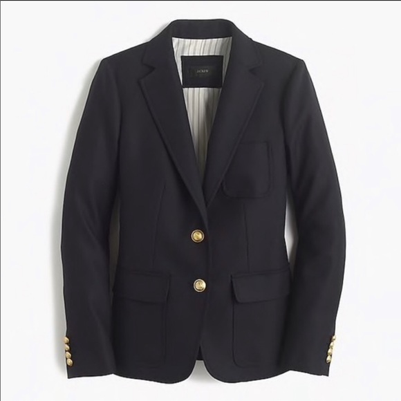 J. Crew Jackets & Blazers - J. Crew Rhodes Navy Blue Blazer 100% Wool Size 4